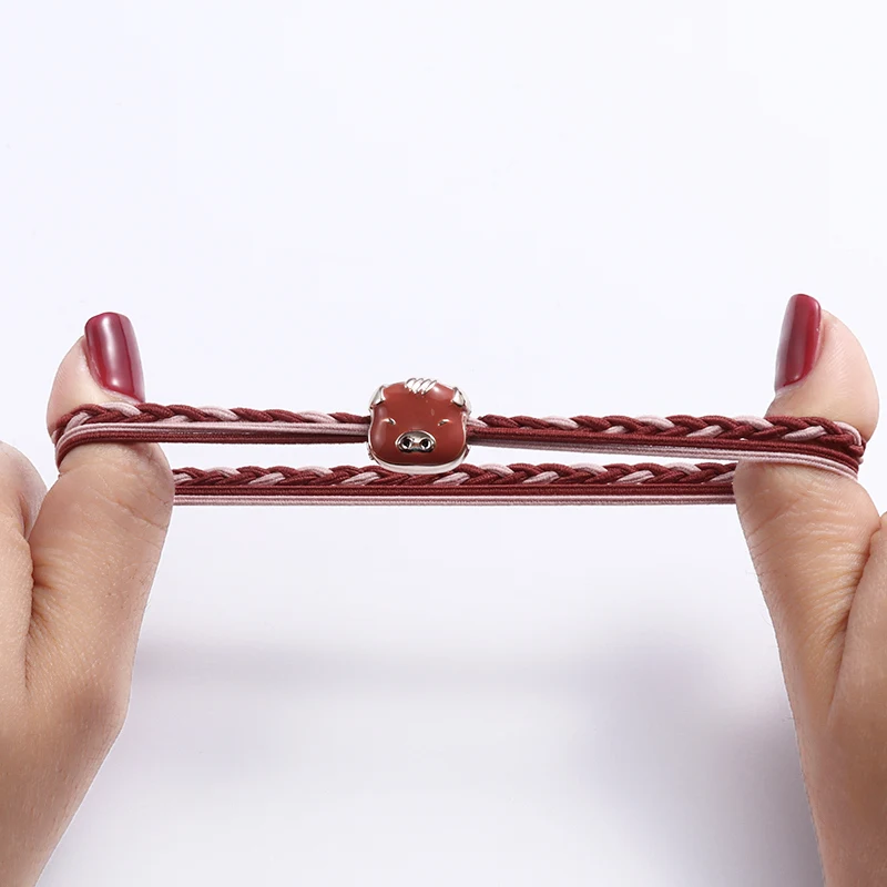 Резинки для волос женские цветные милые эластичные заколки хвоста аксессуар на