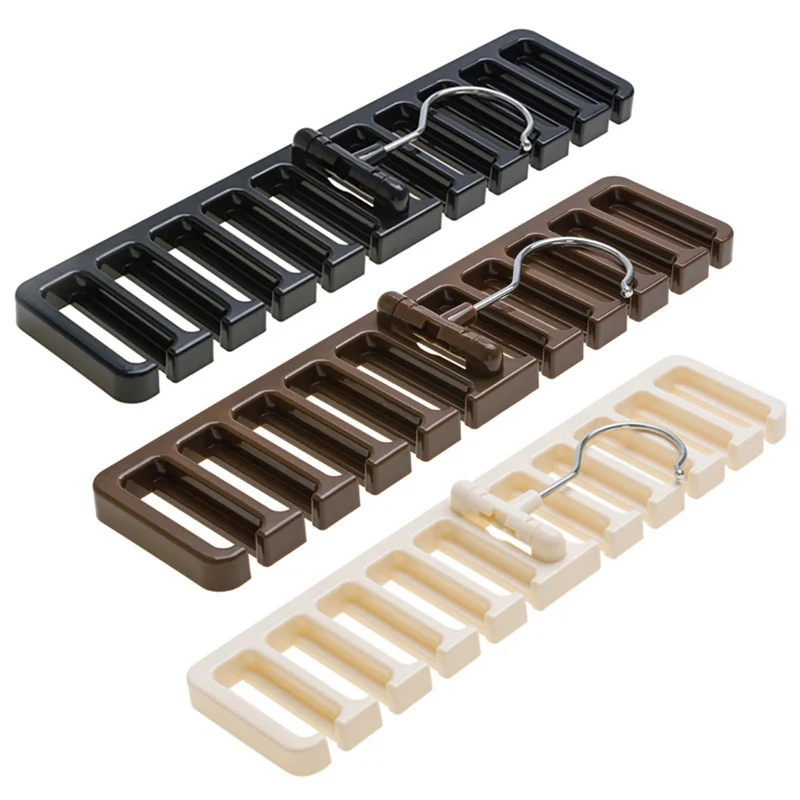 

Hook Organizer Holder Rack Storage Hanger Wardrobe Durable Belt Tie Scarf Clothes Towel Stand Home Clothing Storage Hanger