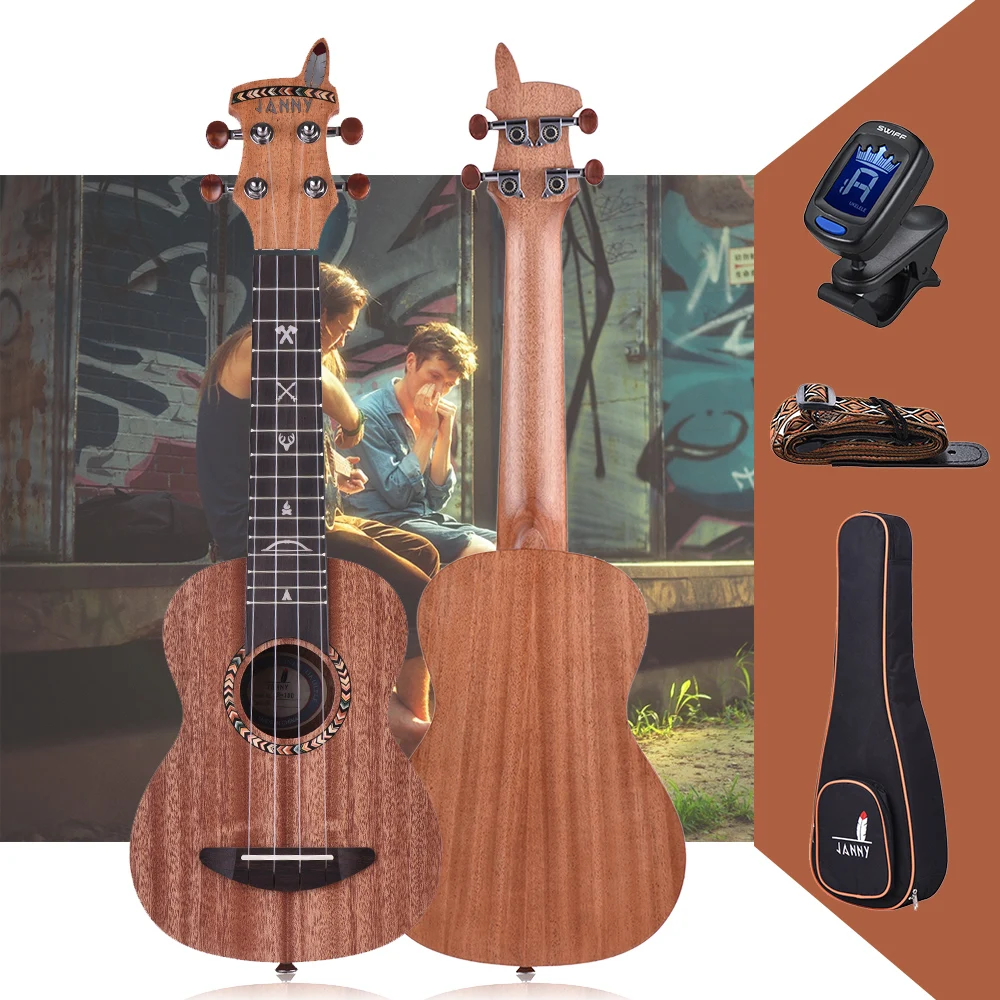 21 &quotнабор укулеле акустическая гитара из дерева сопрано красного углеродная
