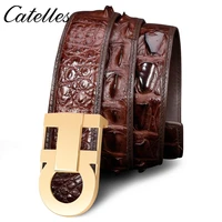 100 crocodile high quality genuine leather belts for men brand strap male fancy vintage belt