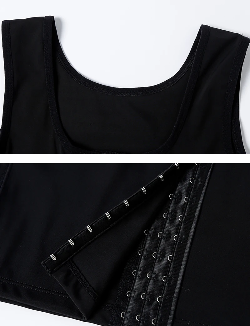

CXZD Men's Slimming body shaper men Shapewear Corset Chest Breasted Vest Compression Abdomen Control Tummy Belly Waist Cincher