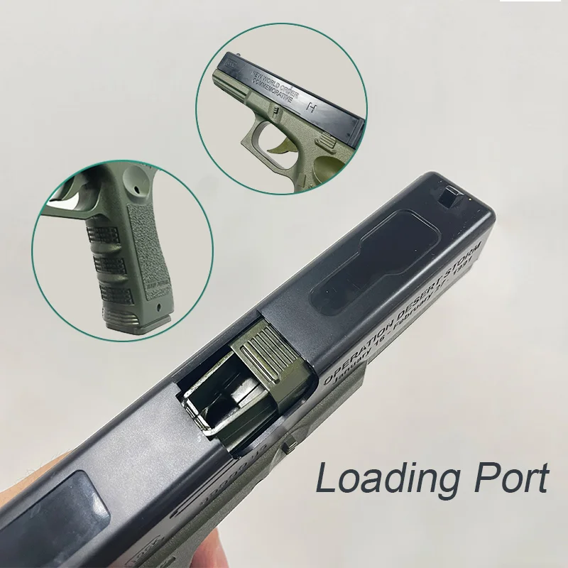 Ручной водяной гелевый шар игрушечный пистолет Glock с водяными пулями пластиковый