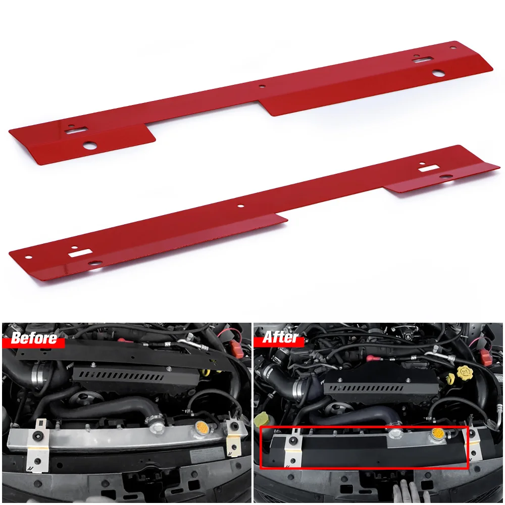 Черно-красные алюминиевые автомобильные аксессуары кожух радиатора для 02-07 Subaru