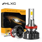 Светодиодные противотуманные фары hlxg, противотуманные фары H4 H7 H11 HB4 9006 9005 HB3, Nebbia, миниатюрный размер 12 В для Honda Toyota Renault Peugeot, BMW, Mazda