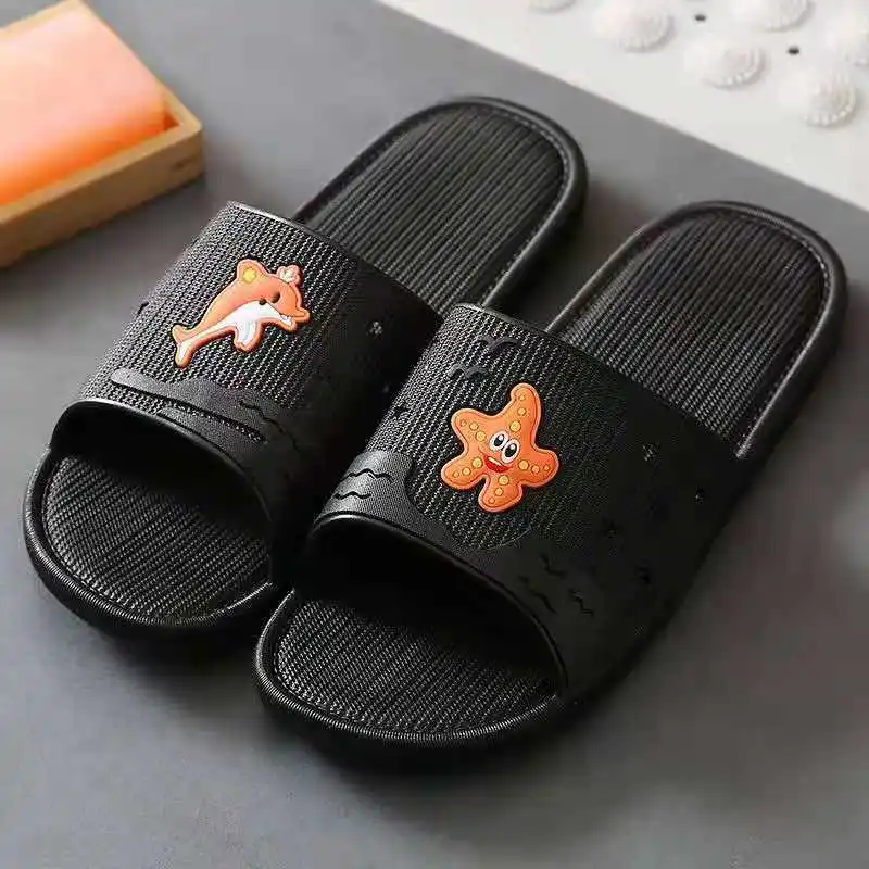 

Home sandals and slippers women summer indoor non-slip men's home soft bottom bathroom bathing household couple models outdoor s