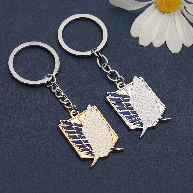 Брелок манга из аниме атака на Титанов для мужчин брелок ключей с символами полка