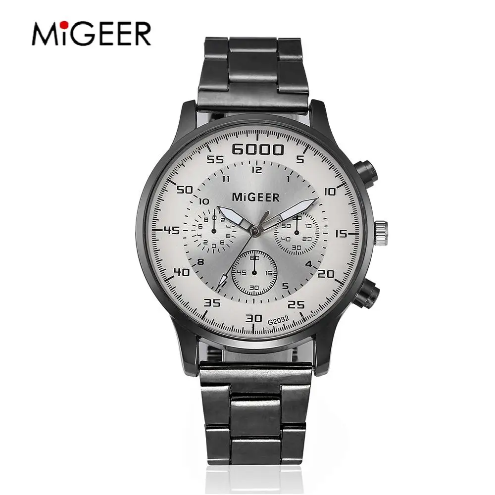 W MIGEER, роскошные брендовые модные часы для мужчин, Лидер продаж, мужские часы, полностью из нержавеющей стали, кварцевые наручные часы, reloj hombre - Цвет: W