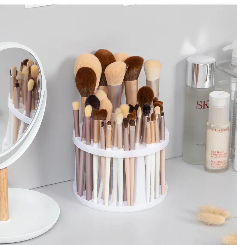 1PCS Makeup Brushes Storage Multifunction Large-Capacity Cosmetic Brush Holder Air-Dry Stand Rack Lightweight And Easy To Instal