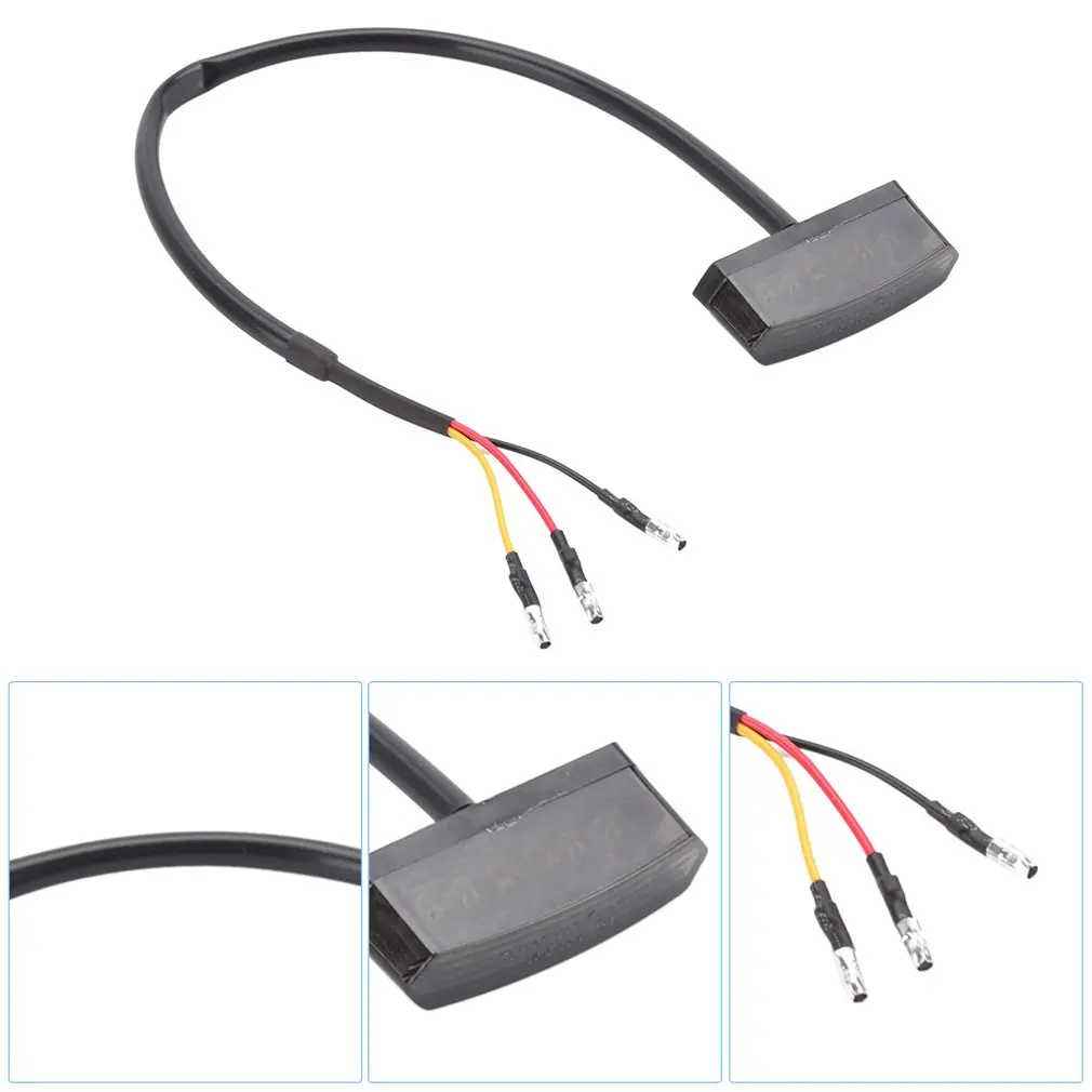 

12V Motorcycle Rear Brake LED Tail Stop Light Lamp For Dirt Taillight Rear License Plate Light Accessories Decorative Lamp