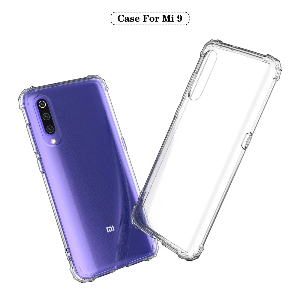 Мягкий чехол для телефона XiaoMi Mi9 Mi9SE Mi8 Mi8SE Mi8Lite ударопрочный бампер 4 уголка