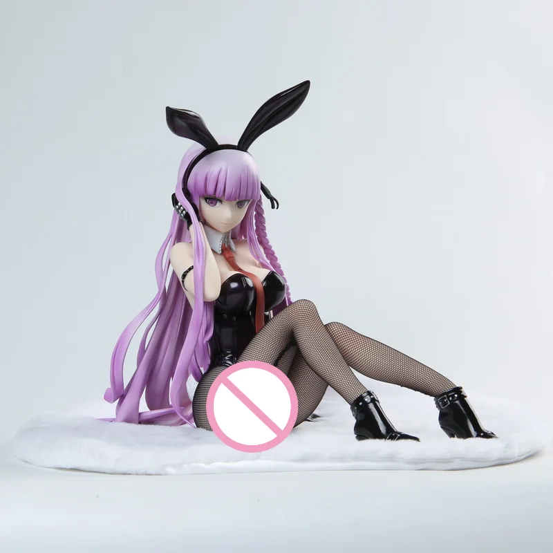

22cm Anime Danganronpa Trigger Happy Havoc Kirigiri Kyouko Action Figure Sitting Posture Bunny Girl PVC Collection Model Gifts