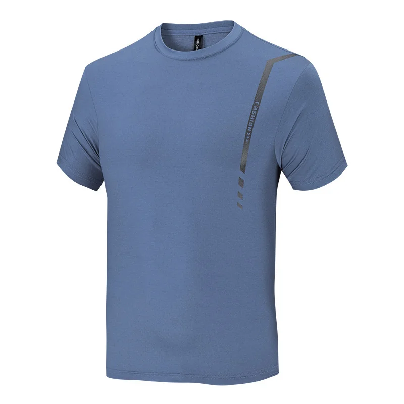 

Summer Top T Shirt Men Sports Gym T-shirt Casual Short Sleeve Quick Drying Breathable Running Fitness Clothes Streetwear Tshirt