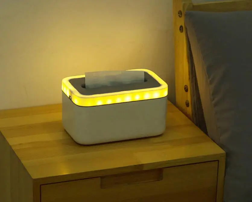 Креативная коробка для салфеток со светодиодной подсветкой держатель из АБС