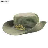 adult mens hat summer mesh ventilation retro cotton bucket hats outdoor dads sun visor fishing hat beach caps