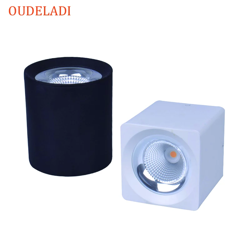 

Square Round Surface Mounted COB Downlight AC85-265V Downlights 10W/15W/20W 30W LED Ceiling Lamp Spot Light