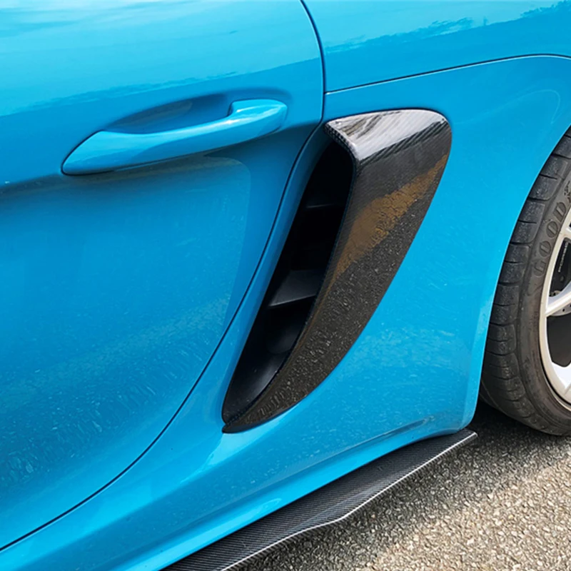 

Use for porsche cayman 718 boxster body kit fender 2015 16 17 18 year front rear Air Intakes Vent Cover air outlet accessories