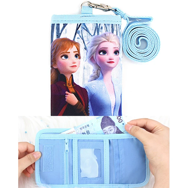 

Disney genuine Frozen Aisha Princess cartoon cute girl zipper bag bank card bag purse coin purse