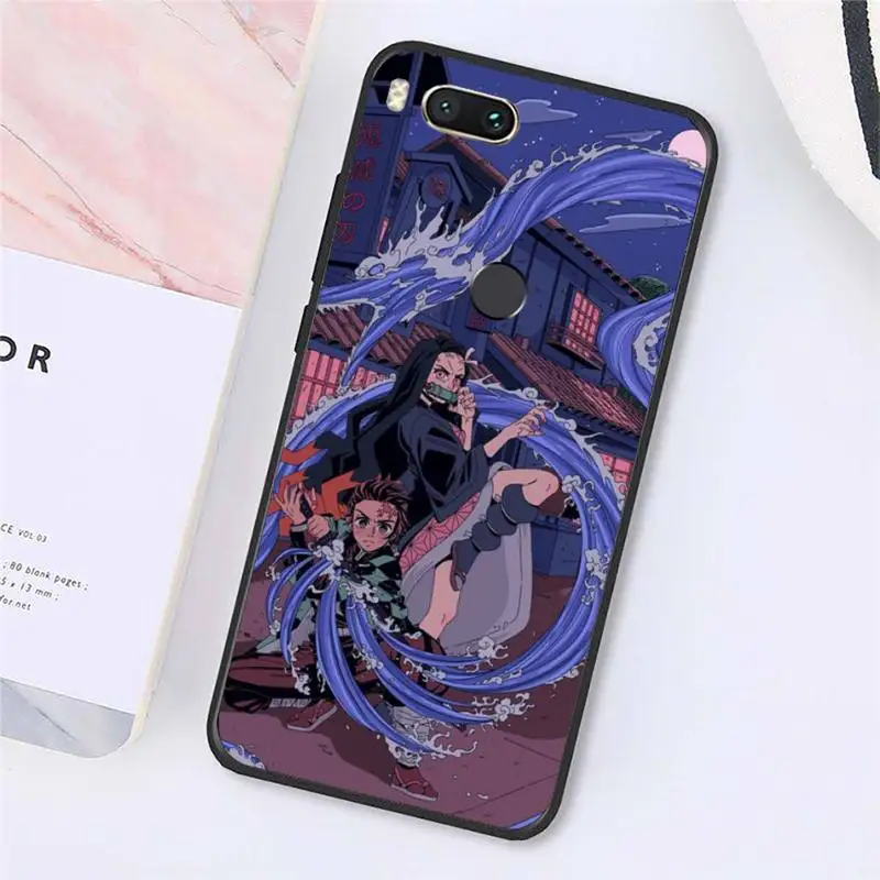 

Kimetsu no Yaiba Japan anime Phone Case For Xiaomi Redmi note 7 8 9 t max3 s 10 pro lite Luxury brand shell funda coque