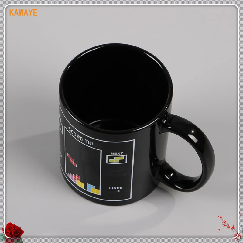 1 шт. кофейная чашка с рисунком Тетрис чайная керамическая термореакцией кружка