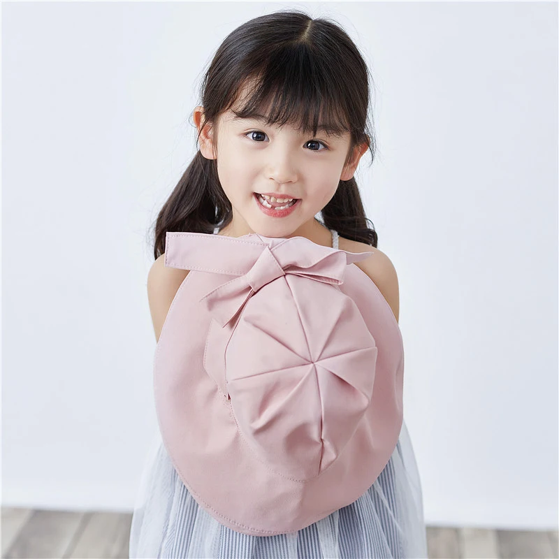 Детские шляпы-ведерки для девочек корейская мода регулируемая Двусторонняя