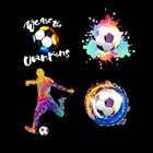 Спортивные термотрансферные наклейки, термотрансферы для футбольного клуба, термотрансферы для одежды, подарок для мальчиков, джинсы, нашивки на спину, термоклейкие нашивки для одежды