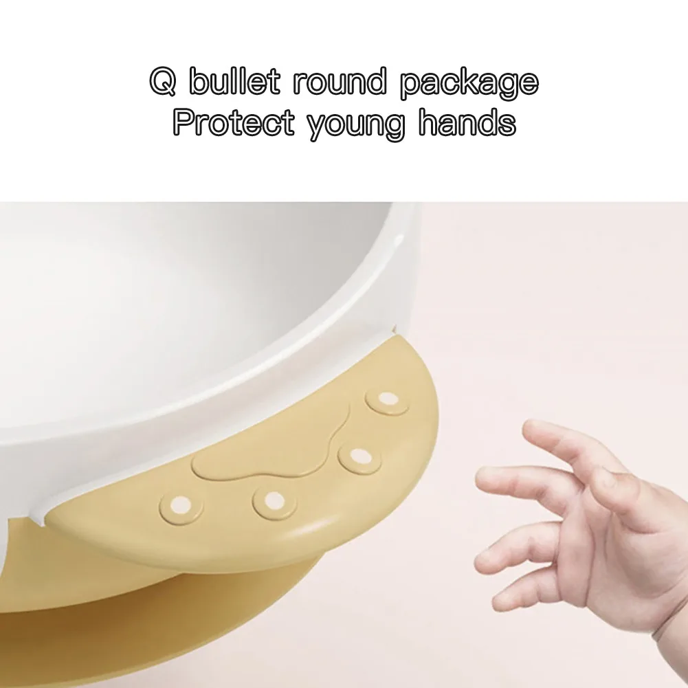 

1-3T Baby Suction Cup Bowl Fork Spoon Suit Baby Food Supplement Bowl Children Learn To Eat Tableware