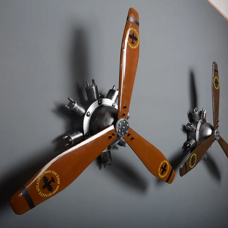 

Big Retro Airplane Propeller Metal Wall Hanging Decoration Metal Crafts Cafe Restaurant Bar Home Decor Wall Hang Kids Decor Gift