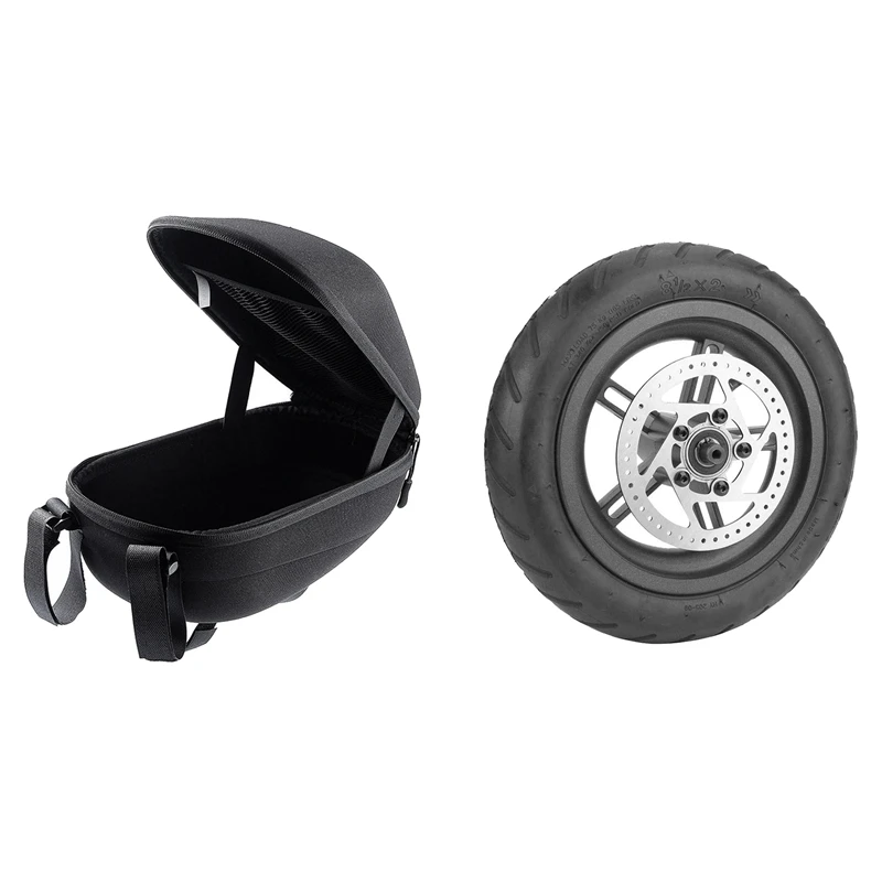 

Electric Scooter Charger Tools Carrying Bag Storage Hanging Bag With Electric Scooter Rear Wheel Tire