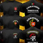 2021 Мужская футболка португальской армии, спецназа, коммандос, Португалия, военная футболка