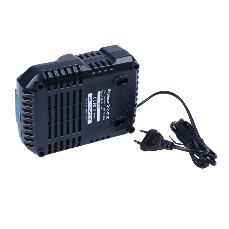 dc18rc 14 4v 18v li ion battery charger 4a charging current for makita bl1830 bl1430 dc18rc dc18ra power tool battery eu plug free global shipping