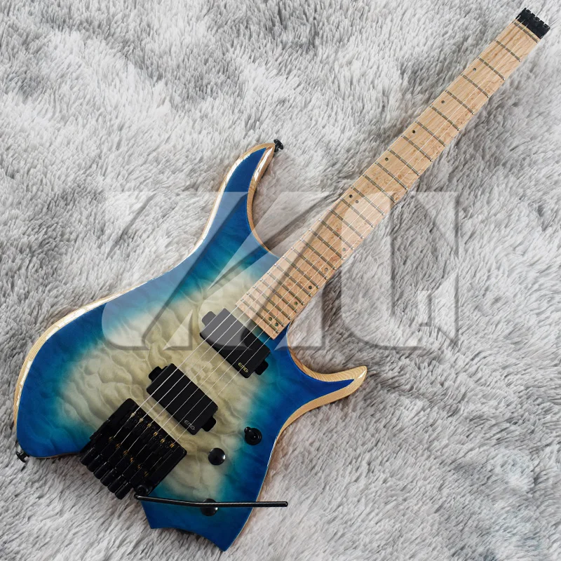 Горная гитара без головы электрическая кожаный корпус стеганый Мужской Топ 5 шт.