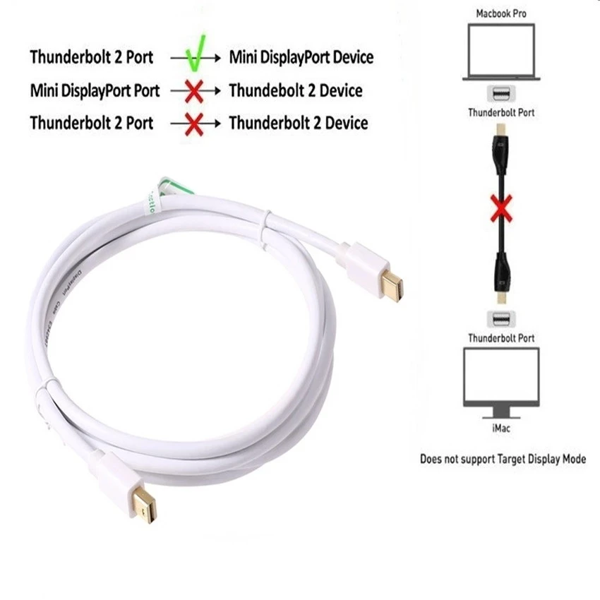 Переходник с Mini Displayport (совместим Thunderbolt 2) на для Apple iMac MacBook Pro Air hdtv | Электроника