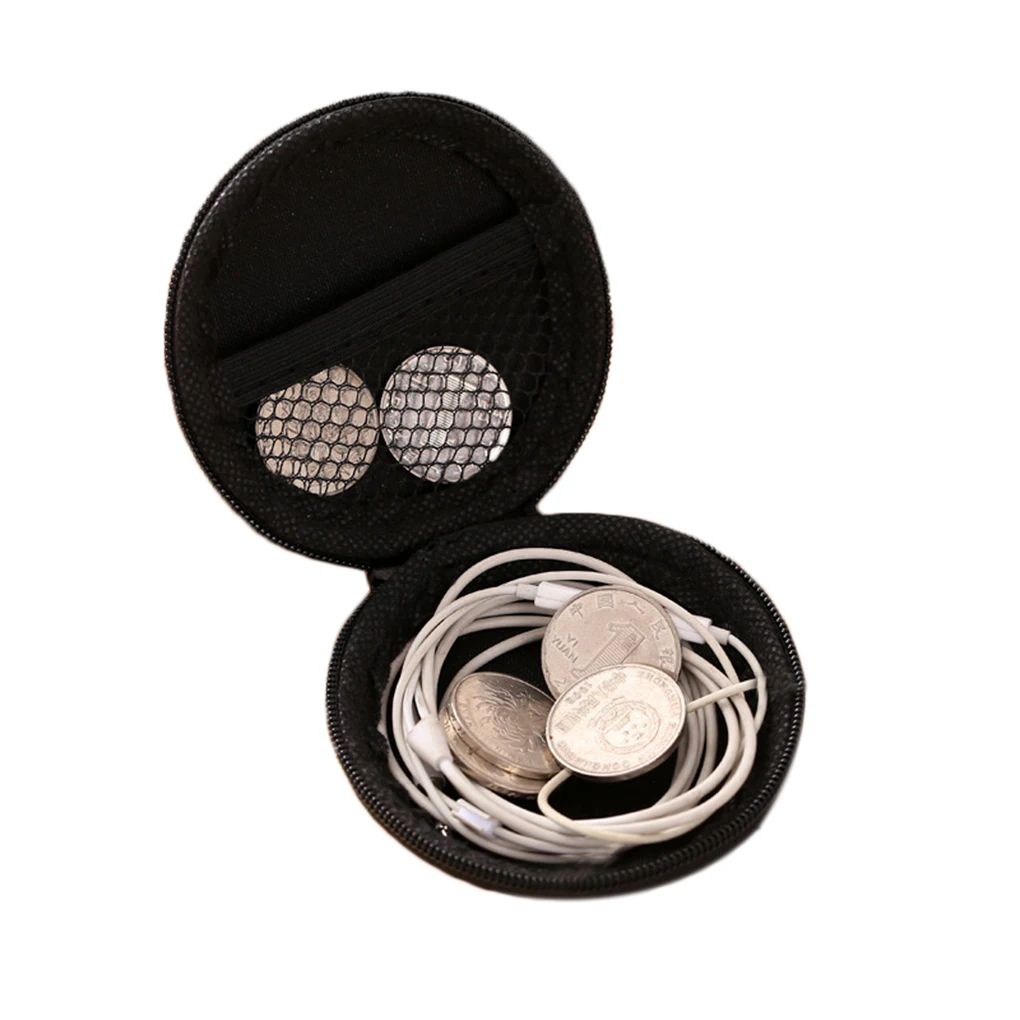 1pcs EVA Mini Portable Earphone bag Coin Purse Headphone USB Cable Case Storage Box Wallet Carrying Pouch Bag Accessory | Электроника