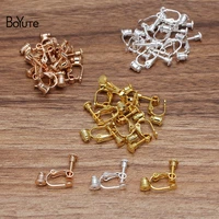 boyute 50 pieceslot 1717mm u shape metal brass no pierced ear clip welding earring back diy handmade earrings accessories