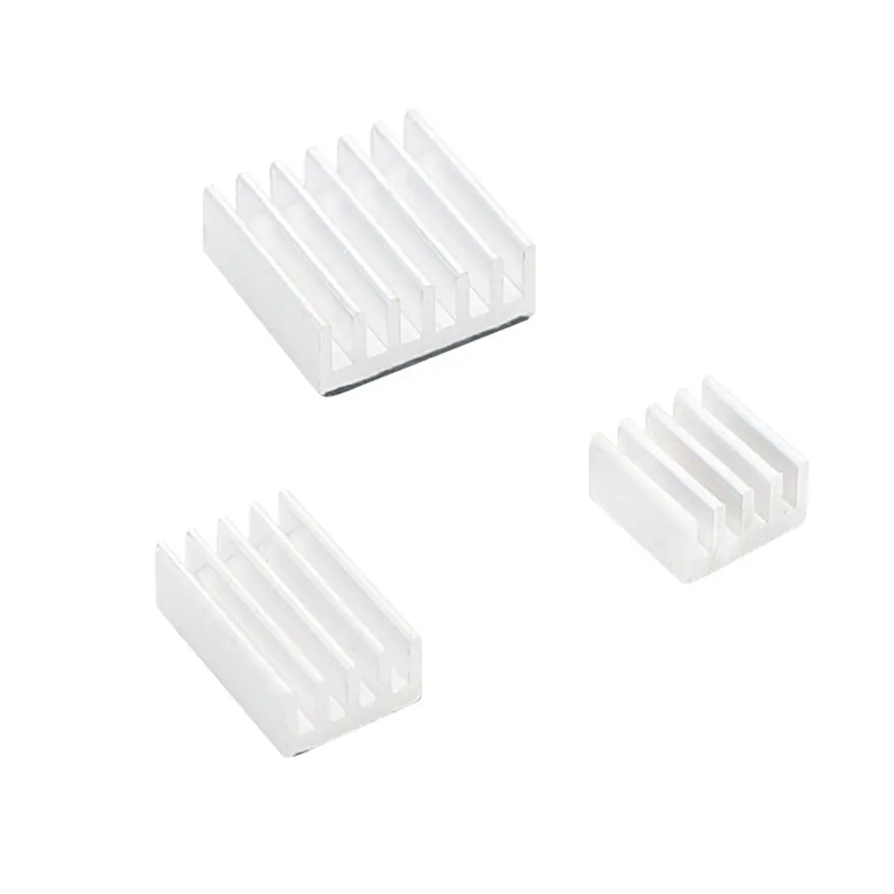 For Raspberry Pi 4 Model B Heat Sink 3pcs Aluminum Heatsink Radiator Cooling Kit Cooler | Электроника