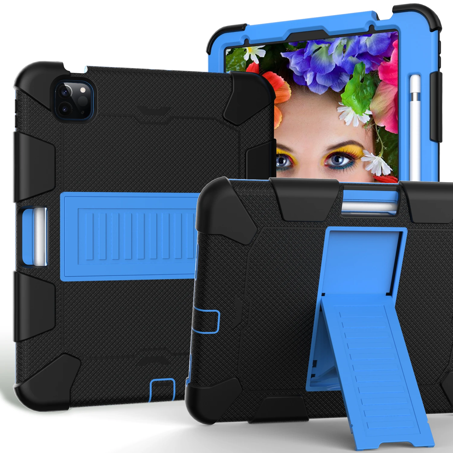 

Case For iPad Air 4 th Gen 10.9‘’ Case Shockproof protective silicone with Pencil Holder Cover For iPad Air 2020 Case