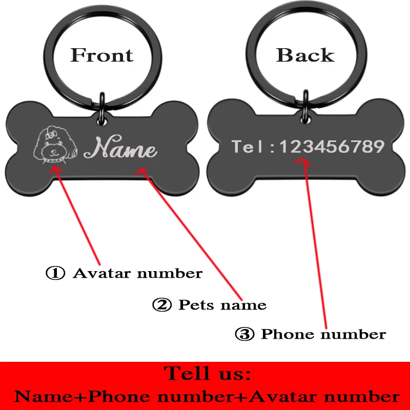 Идентификационная бирка для домашних животных персонализированный брелок с
