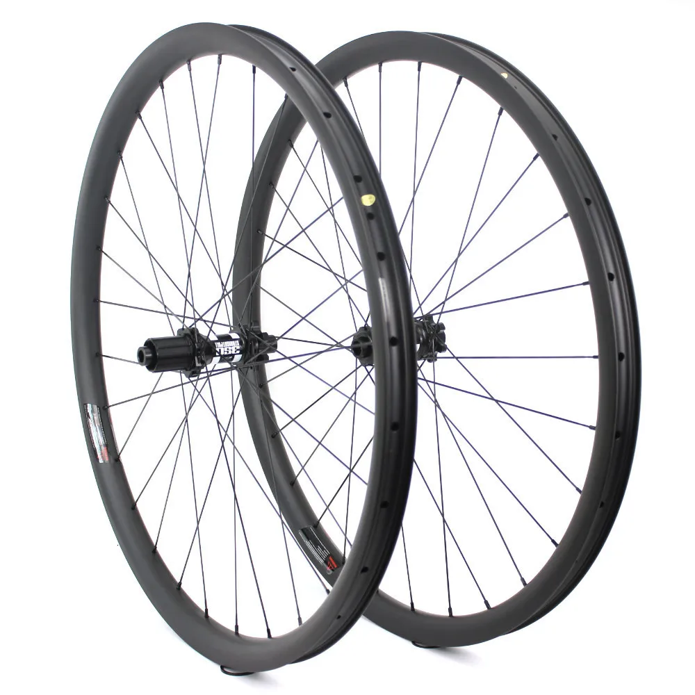 29er 33 мм ширина 29 мм Высота hookless mtb углеродная колесная 29 дюймов Углеродные колеса для горного велосипеда с MTB DT350 концентратор