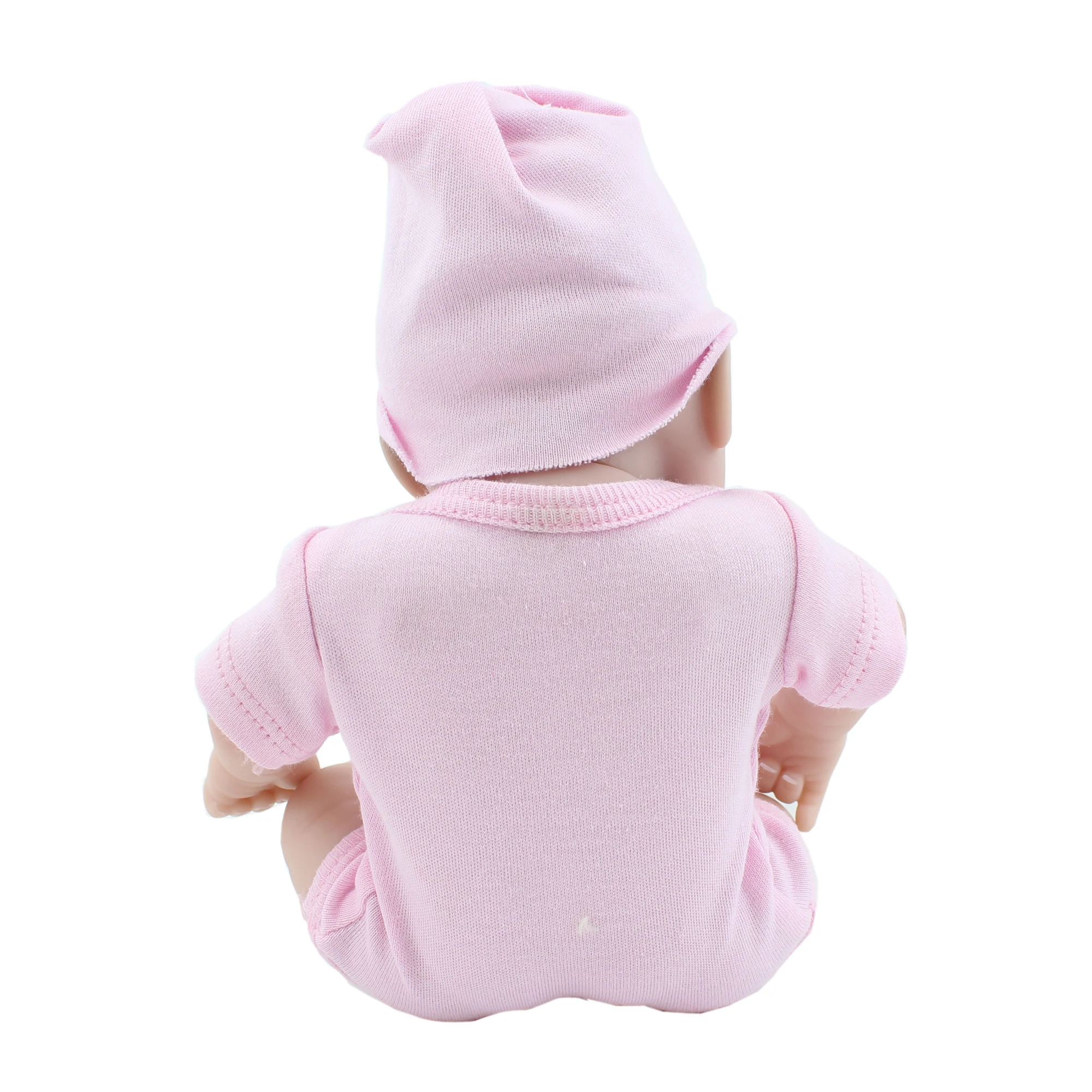 

11 Inch Full Silicone Body Reborn Doll Toy For Girl Lifelike Soft Vinyl Mini Babies Like Real Child Birthday Gift Bathe Toy