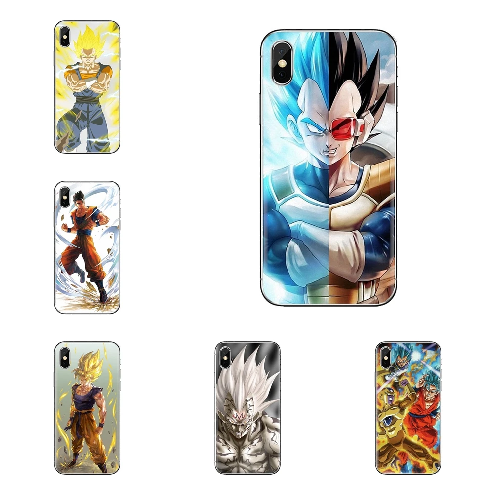 Dragon Ball Z Majin Vegeta Soft Transparent Cases Covers For iPod Touch Apple iPhone 4 4S 5 5S SE 5C 6 6S 7 8 X XR XS Plus MAX |