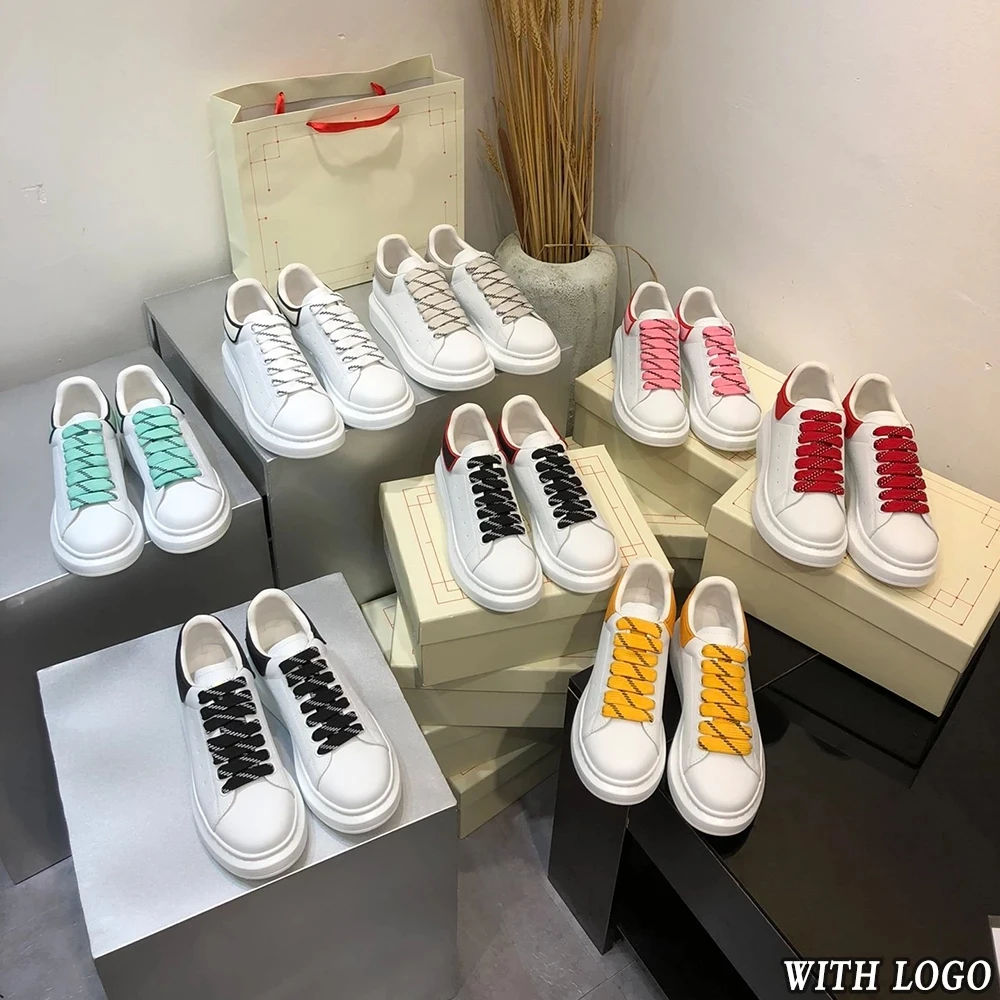 

Кроссовки унисекс на платформе, Вулканизированная подошва, роскошные брендовые дизайнерские кеды, повседневная обувь для тенниса, белые, Р...