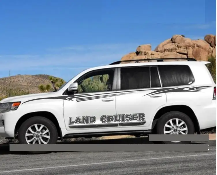 G Цветные наклейки для Toyota Land Cruiser 16-19 лет Land patrol, модифицированные наклейки на талию, декоративные наклейки для автомобиля с цветами - Название цвета: G