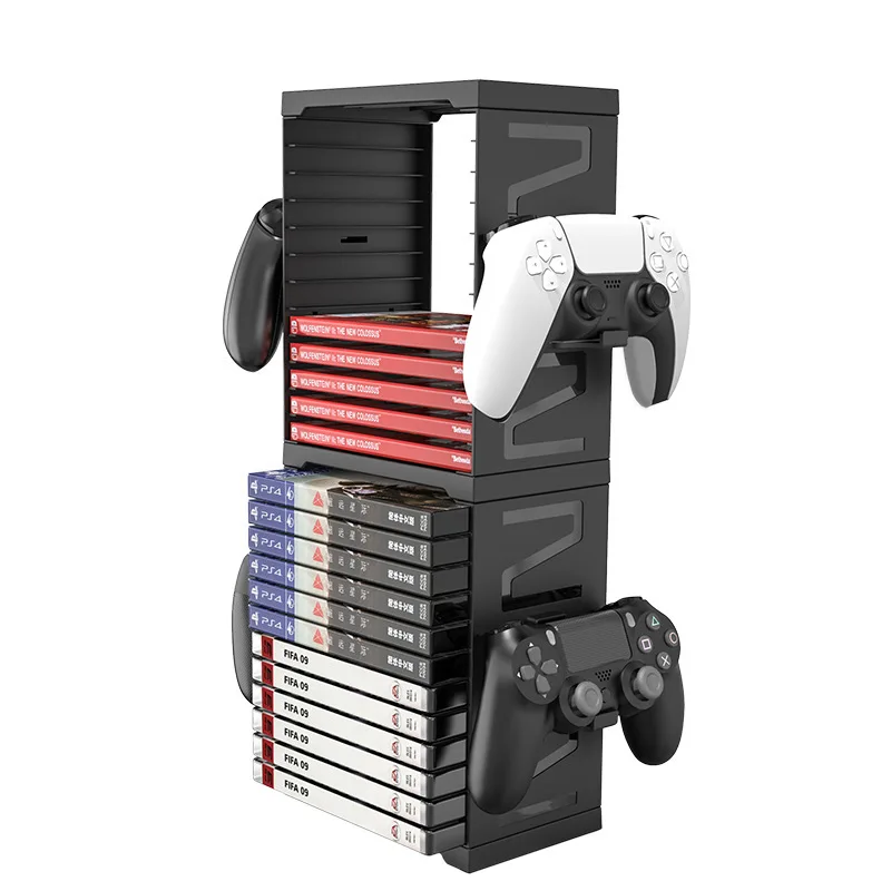 

Диск с игрой ящик для хранения шкаф для PS5 XBOX CD Двойной слой ящик для хранения геймпад держатель контроллер кронштейн переключателя стойки а...