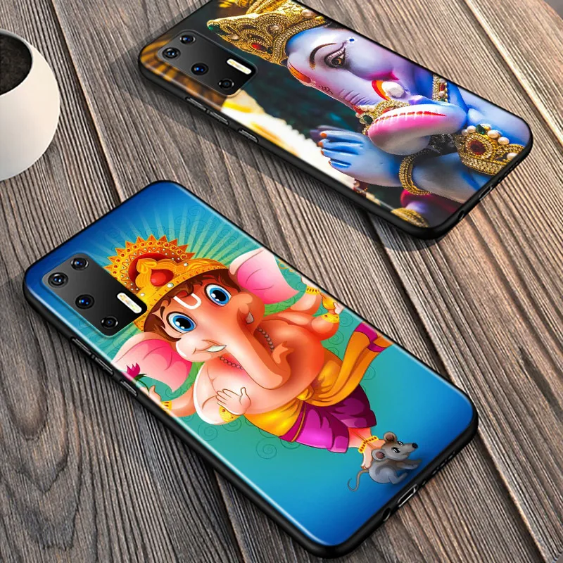 

Silicone Cover Ganesha God Elephant For Huawei P40 P30 P20 Pro P10 P9 P8 Lite E Plus 2019 2017 Phone Case