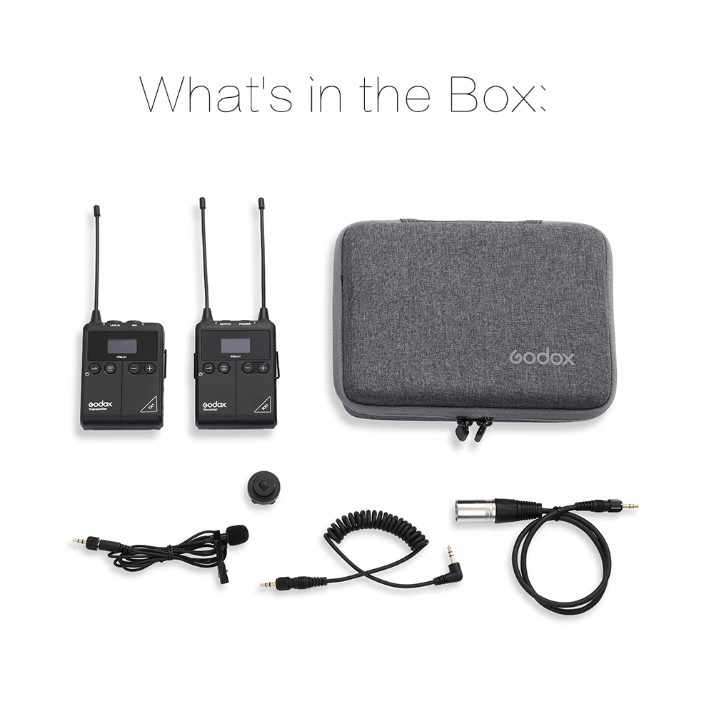 Передатчик Godox WMicS1 приемник-передатчик UHF беспроводной микрофон на расстоянии 100