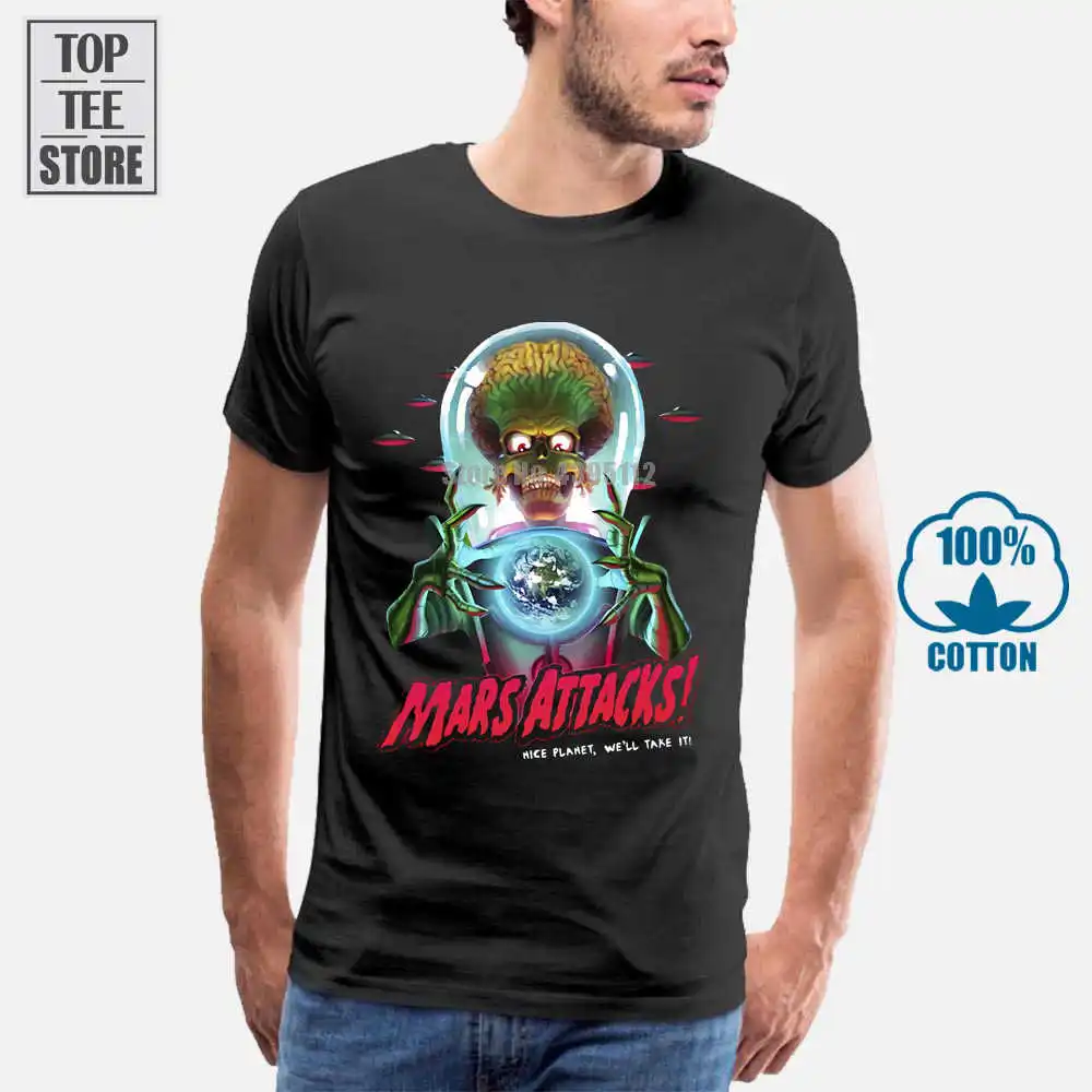 Mars Attack V3 постер фильма 1996 футболка все размеры S до 4Xl|t shirt|shirt tshirt t shirt |