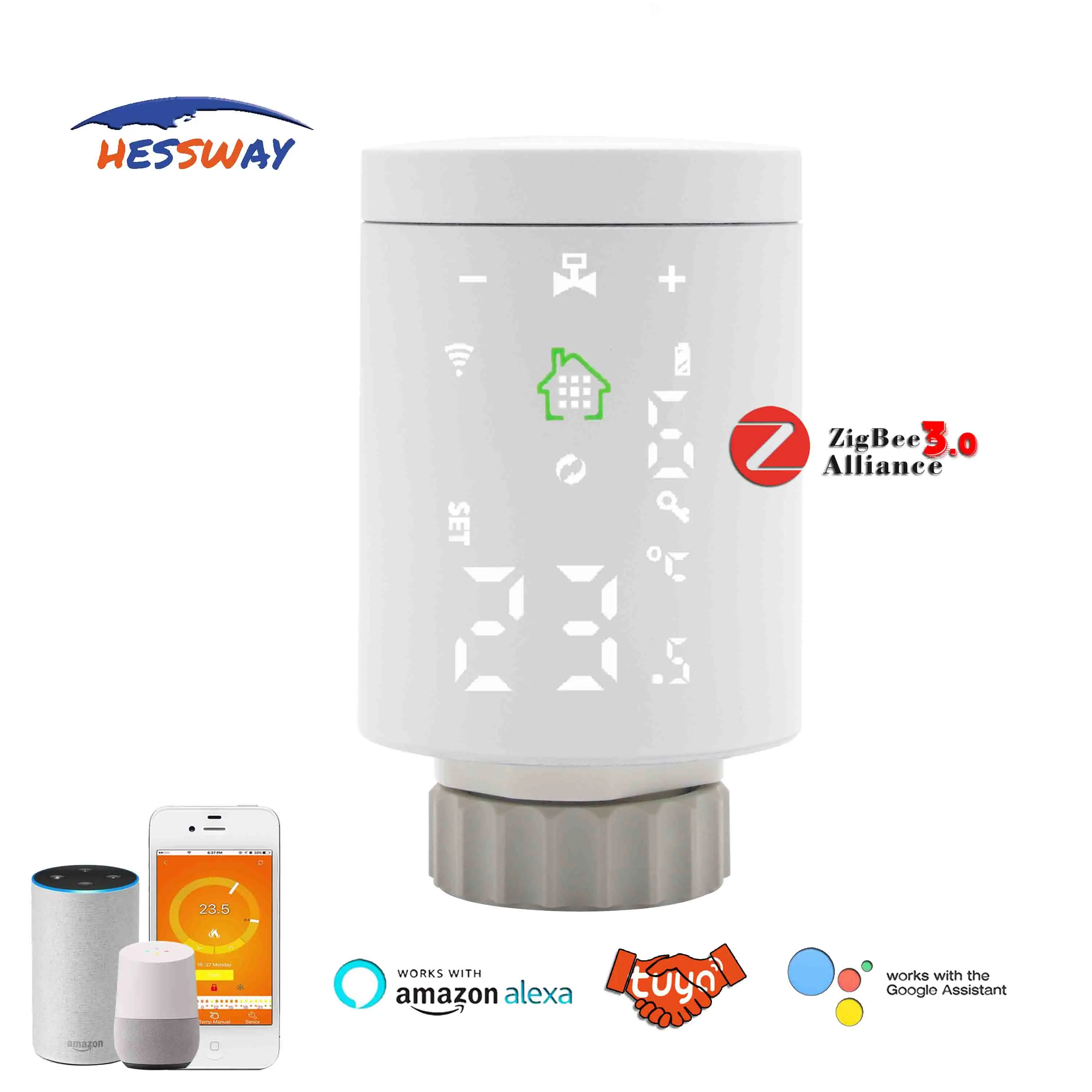 2 AA * 1 5 В щелочные батареи TUYA Wi-Fi Шлюз термостатический клапан для zigbee alliance