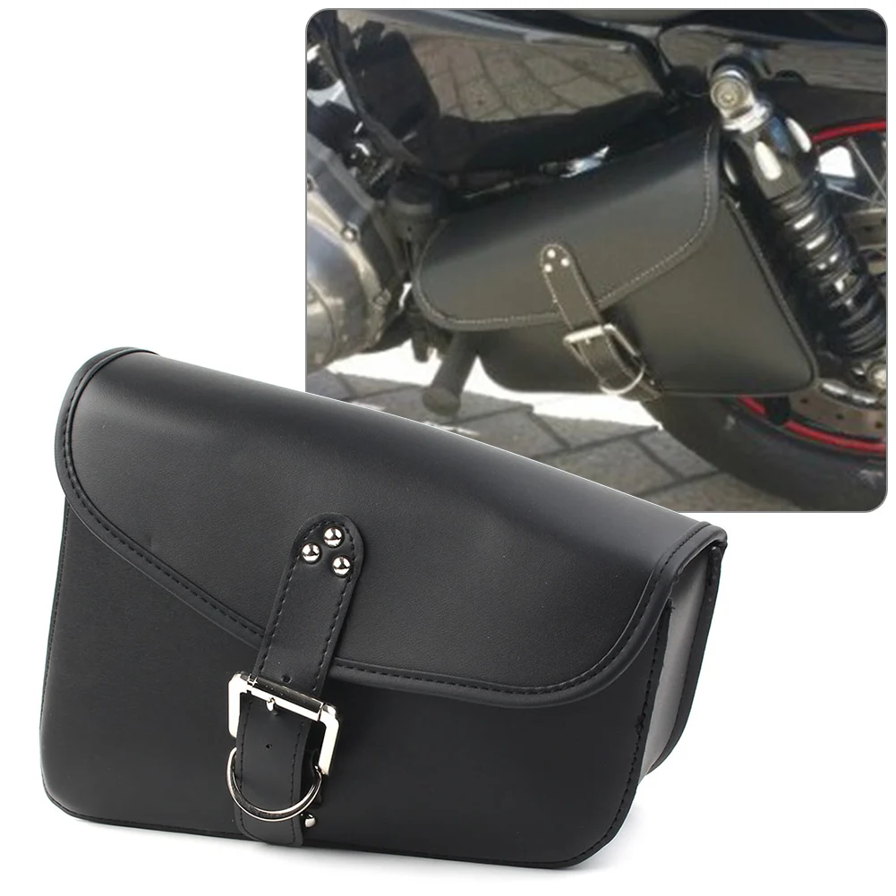 

PU Leather Right Side Motrocycle Saddlebag Saddle Bag For Harley Davidson Sportster Iron 48 72 883 1200 XL883 XL1200