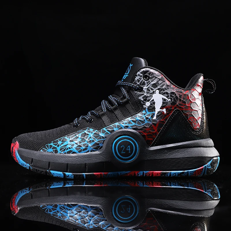 Мужская Легкая Баскетбольная обувь дышащие противоскользящие баскетбольные