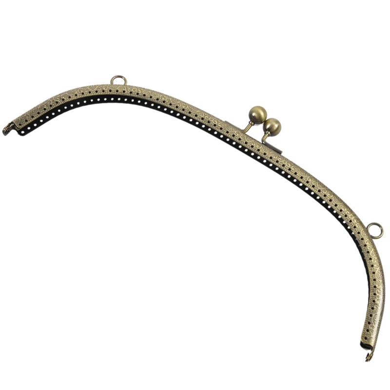 

1PC Metal Purse Bag Frame Kiss Clasp Lock Bronze Tone 28.5cm x11.5cm